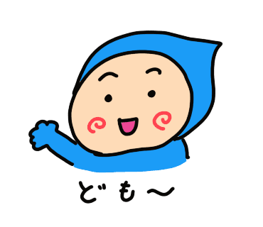 「ども〜」とあいさつするよぴまる